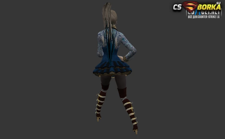 Модель девушки КТ/ТТ для CS 1.6 для CS 1.6
