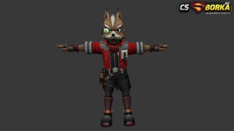 Мужская модель Fox McCloud для CS 1.6 для CS 1.6