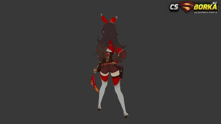Женская модель Amber Genshin для CS 1.6 для CS 1.6