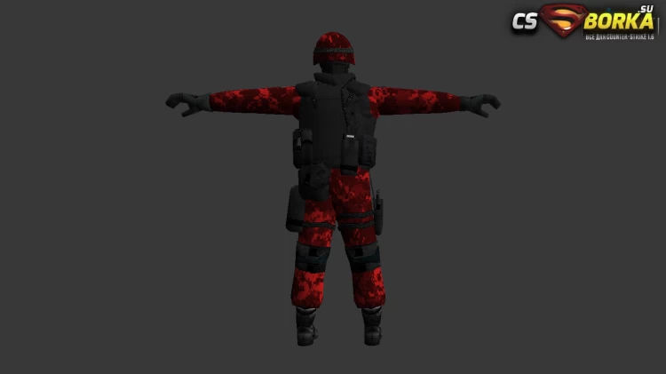 Мужская модель Dark Soldier для CS 1.6 для CS 1.6