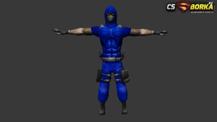 Мужская модель Ninja Soldier для CS 1.6 для CS 1.6