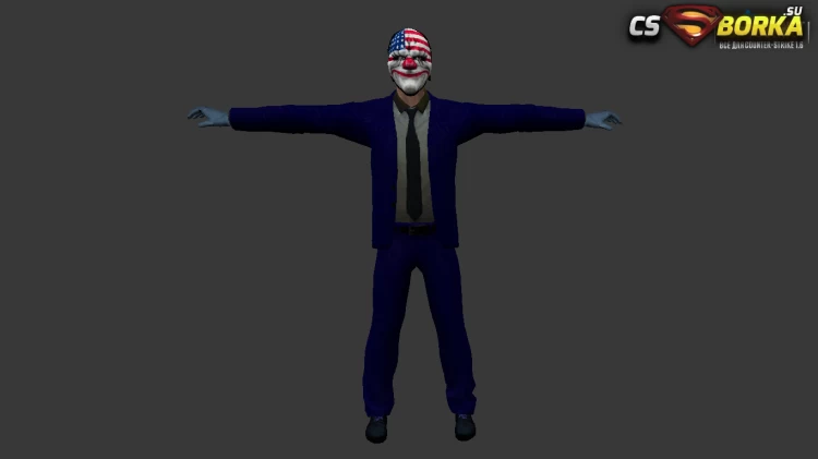 Мужская модель Dallas Payday 2 (united) для CS 1.6 для CS 1.6