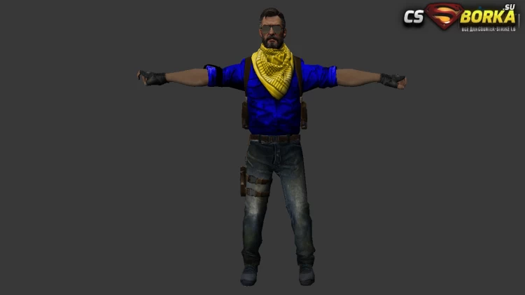 Мужская модель Terrorist CS:GO (united) для CS 1.6 для CS 1.6