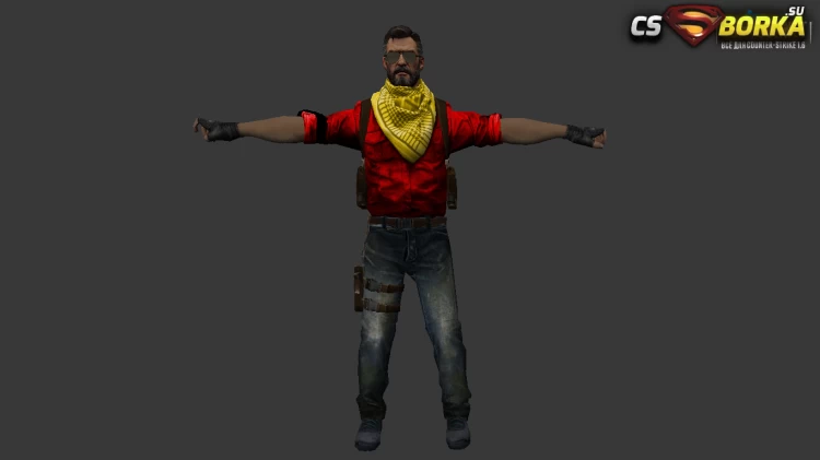 Мужская модель Terrorist CS:GO (united) для CS 1.6 для CS 1.6
