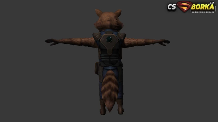 Мужская модель Rocket Raccoon (united) для CS 1.6 для CS 1.6