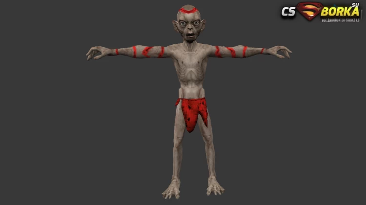 Мужская модель Голлум Retextured для CS 1.6 для CS 1.6