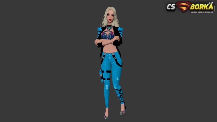 Женская модель Виктория Retextured (ct,tt+united) для CS 1.6 для CS 1.6