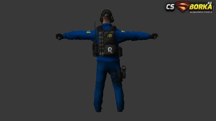 Мужская модель «CS GO FBI Agent 1» (ct,tt+united) для CS 1.6 для CS 1.6