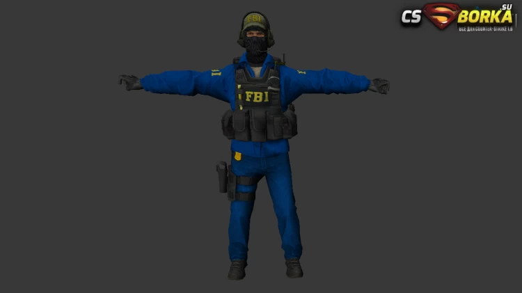 Мужская модель «Agent FBI 2 из CS GO» (ct,tt+united) для CS 1.6 для CS 1.6