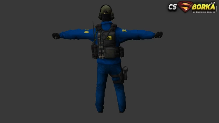 Мужская модель «Agent FBI 2 из CS GO» (ct,tt+united) для CS 1.6 для CS 1.6