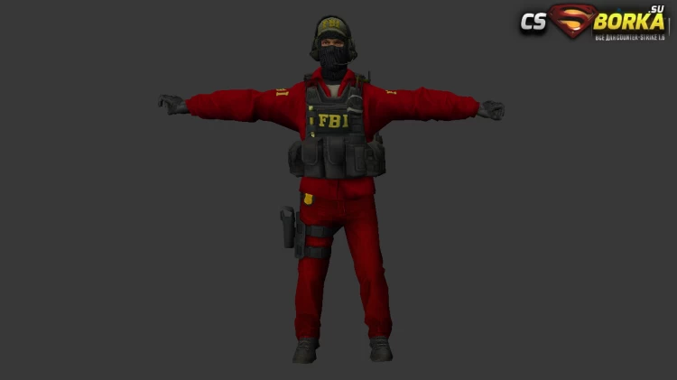 Мужская модель «Agent FBI 2 из CS GO» (ct,tt+united) для CS 1.6 для CS 1.6
