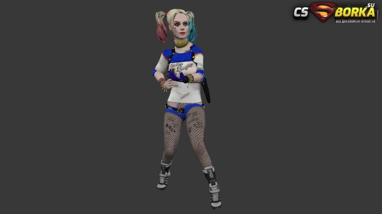 Женская модель «Harley Quinn» (ct,tt+united) для CS 1.6 для CS 1.6