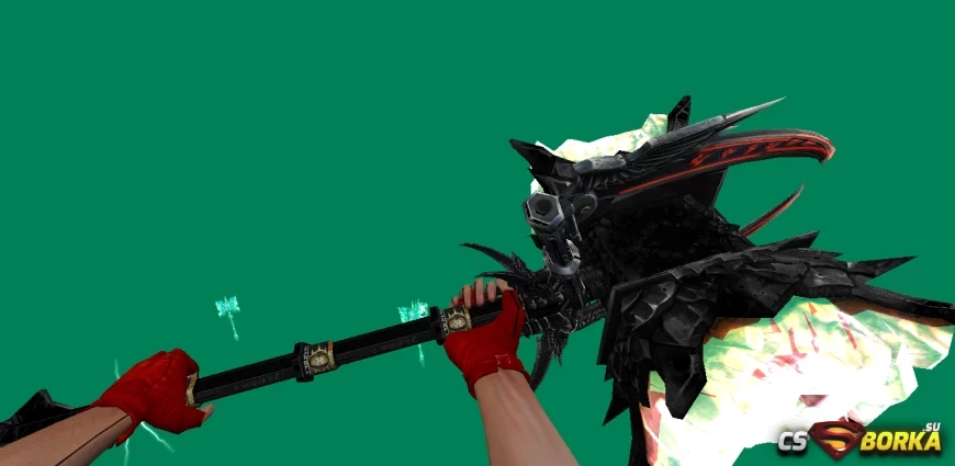 Модель ножа Warhammer Tanas Black для CS 1.6