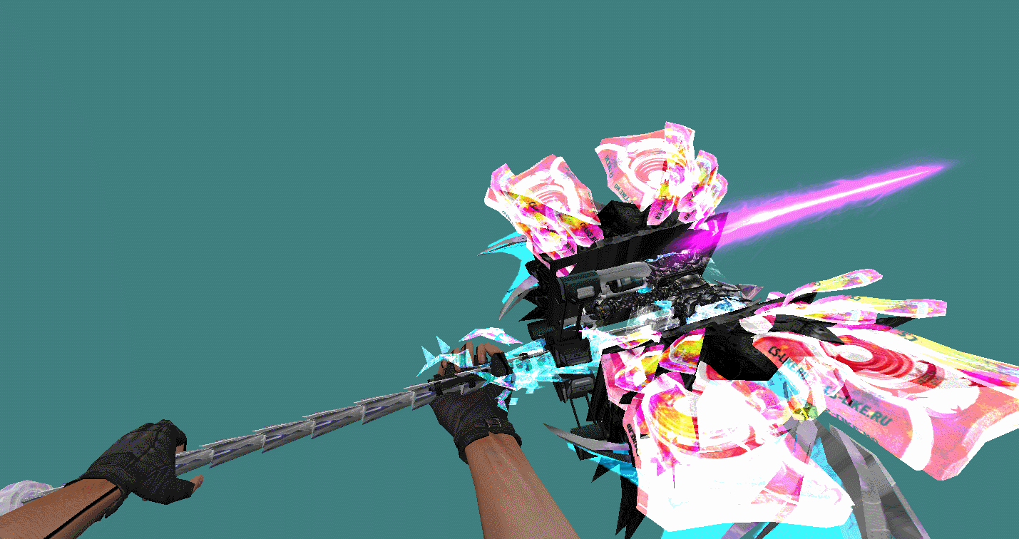 Модель ножа Warhammer Laser Pink для CS 1.6