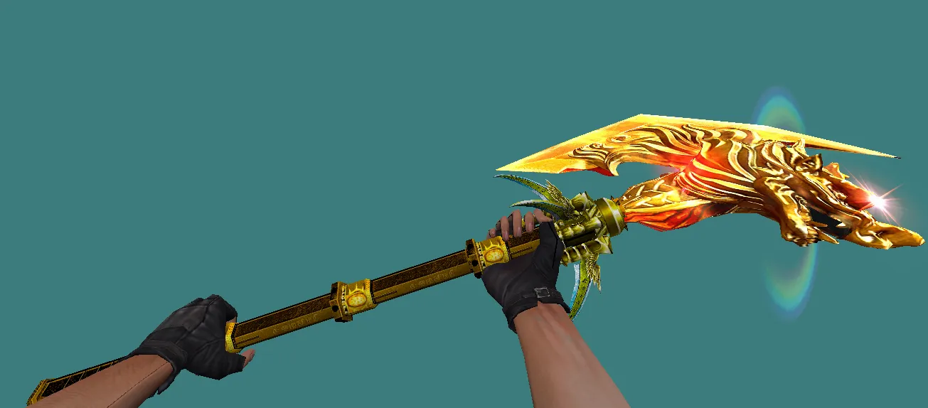 Модель ножа Janus Axe Gold для CS 1.6
