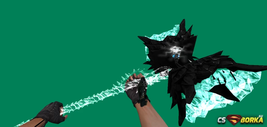 Модель ножа Warhammer Wolf Black для CS 1.6