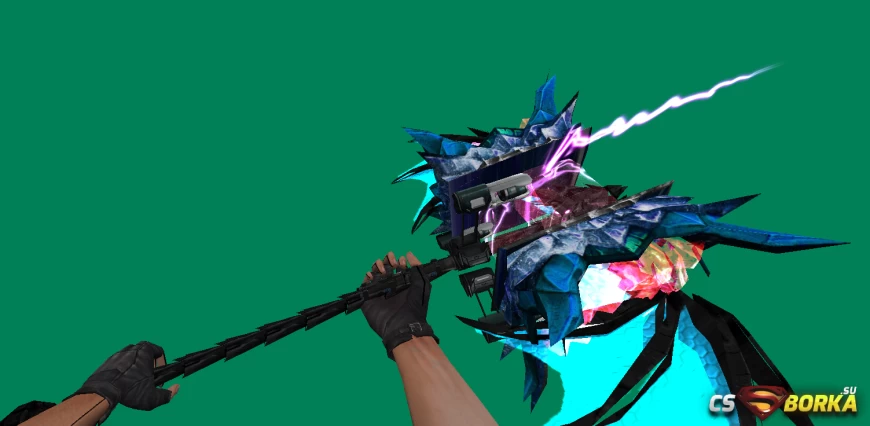 Модель ножа Warhammer Wings Laser для CS 1.6