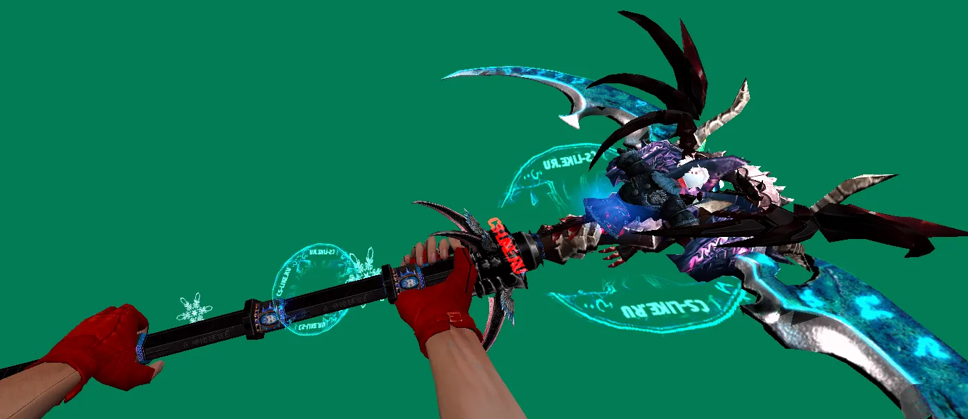 Модель ножа Warhammer Xmas Roga для CS 1.6