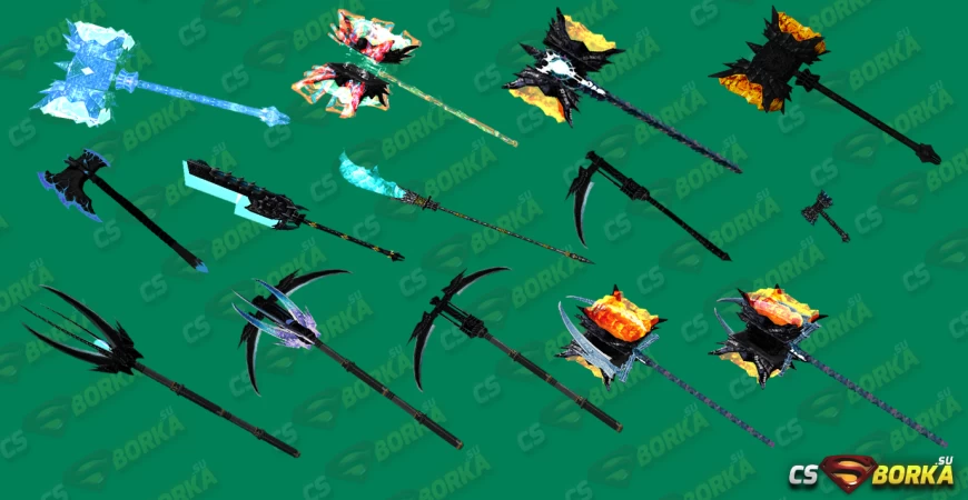 Пак P приватных моделей Ножа Warhammer для CS 1.6