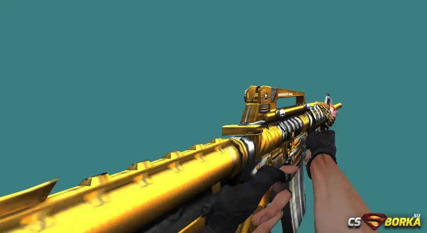 Модель оружия M4a1 Gold Effect для CS 1.6