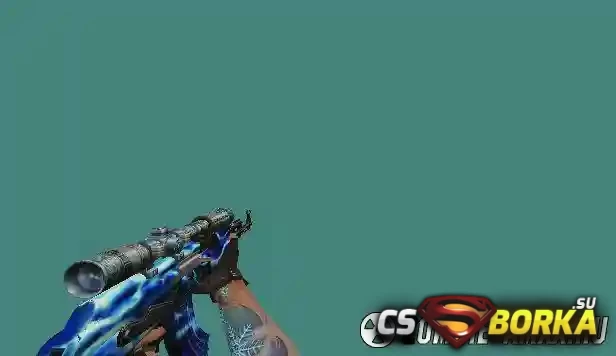 Модель оружия Ak47 Snow для CS 1.6