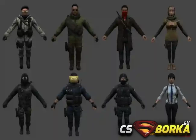 Модели игроков «Скины из CS:GO» для CS 1.6 для CS 1.6