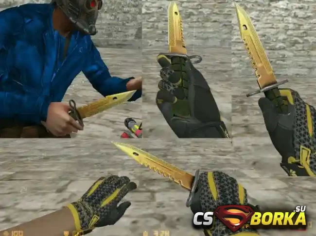 Модели ножей «Lore + Gloves из CS:GO» для CS 1.6 для CS 1.6