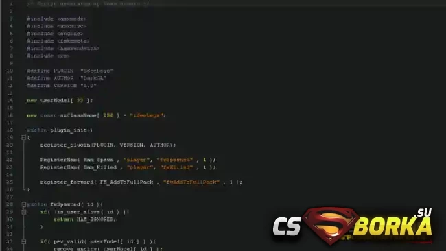 Плагин «iSeeLegs - Видим свои ноги» для CS 1.6 для CS 1.6