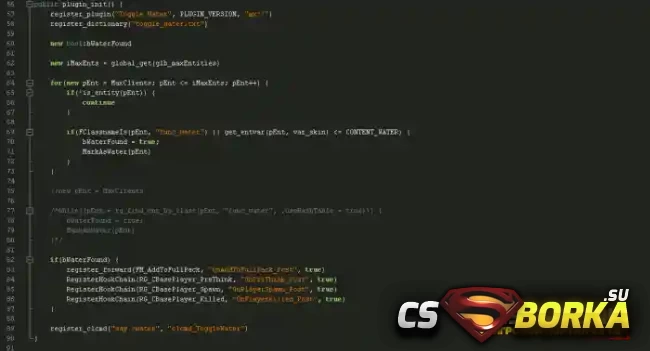 [ReApi] Плагин «Toggle Water - Скрываем воду» для CS 1.6 для CS 1.6